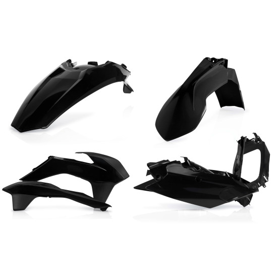 Kit plastiques - Noir - ACERBIS KTM 125/200/250/300 EXC 2014-2016 250/350/400/450/500 EXCF 2014-2016