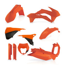Kit plastiques complet - Orange - ACERBIS KTM 125/200/250/300 EXC 2014-2015 250/350/400/450/500/520525/540 EXCF 2014-2015