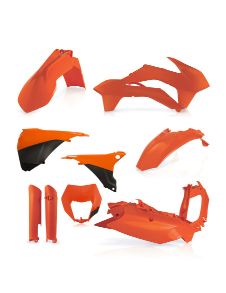 Kit plastiques complet - Orange - ACERBIS KTM 125/200/250/300 EXC 2014-2015 250/350/400/450/500/520525/540 EXCF 2014-2015