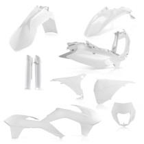 Kit plastiques complet - Blanc - ACERBIS KTM 125/200/250/300 EXC 2014-2015 250/350/400/450/500/520525/540 EXCF 2014-2015