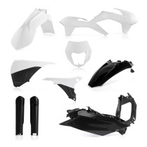 Kit plastiques complet - Blanc - ACERBIS KTM 125/200/250/300 EXC 2014-2015 250/350/400/450/500/520525/540 EXCF 2014-2015