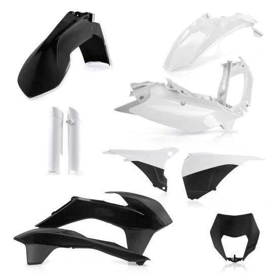 Kit plastiques complet - Noir - ACERBIS KTM 125/200/250/300 EXC 2014-2015 250/350/400/450/500/520525/540 EXCF 2014-2015