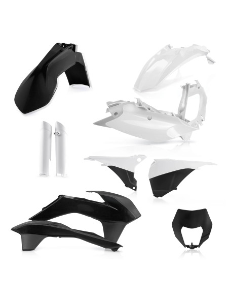 Kit plastiques complet - Noir - ACERBIS KTM 125/200/250/300 EXC 2014-2015 250/350/400/450/500/520525/540 EXCF 2014-2015