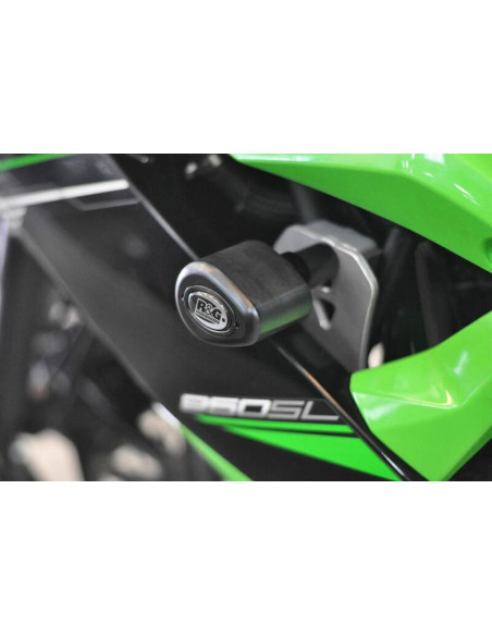 Tampons de protection R&G RACING Aéro noir - KAWASAKI Ninja 250SL