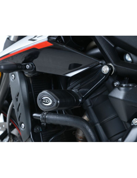 Tampons de protection R&G RACING Aéro noir - TRIUMPH Street Triple