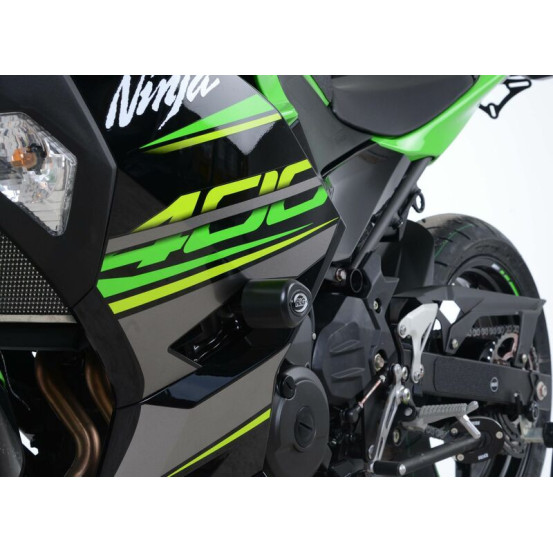 Tampons de protection R&G RACING Aéro blanc - KAWASAKI Ninja 400-Z400