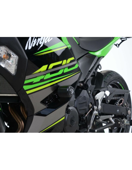 Tampons de protection R&G RACING Aéro blanc - KAWASAKI Ninja 400-Z400