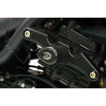Tampons de protection R&G pour TRIUMPH 955i Speed triple 1997-06 et 1050 Speed Triple 2006-10