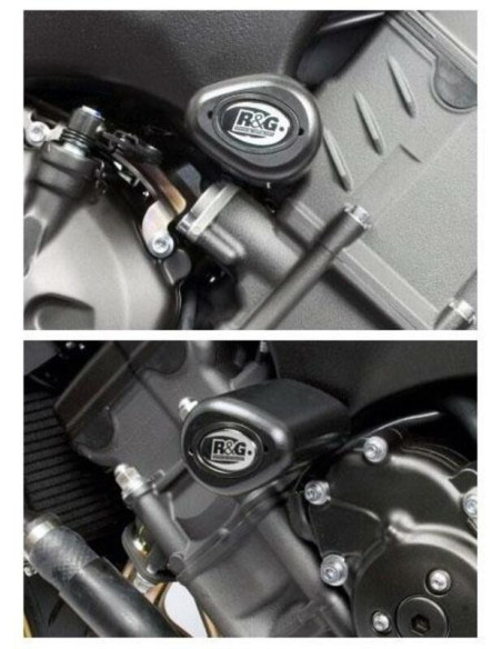 Tampons de protection R&G YAMAHA FZ8, Fazer 8 2010-2014 et FZ1 N, FZ1 Fazer 2006-2014