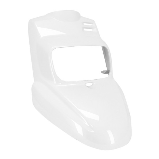 Carénage tablier avant scooter MBK 50 Booster/Yamaha 50 BWS après 2004 Blanc brillant