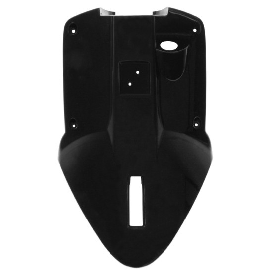 Carénage tablier arrière scooter MBK 50 Booster/Yamaha 50 BWS après 2004 Noir brillant