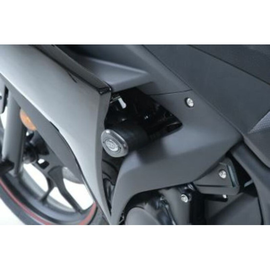 Tampons de protection R&G RACING Aéro Race version noir - YAMAHA YZF-R3