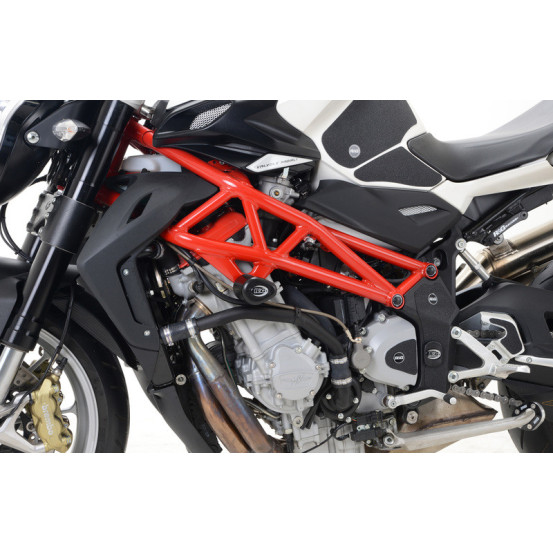 Tampons de protection R&G RACING Aéro noir - MV AGUSTA Brutale 1090