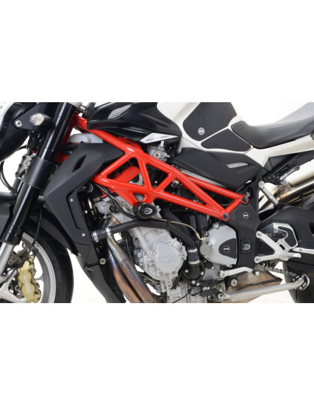 Tampons de protection R&G RACING Aéro noir - MV AGUSTA Brutale 1090