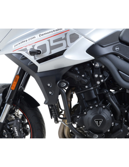 Tampons de protection R&G RACING Aéro noir - TRIUMPH Tiger 1050 Sport