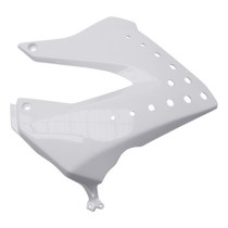 Carénage cache réservoir 50 à boite Derbi 50 Senda DRD 2005-2010 Blanc brillant Gauche