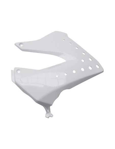 Carénage cache réservoir 50 à boite Derbi 50 Senda DRD 2005-2010 Blanc brillant Gauche