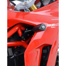 Tampons de protection R&G RACING Aéro noir sans percage - DUCATI Supersport