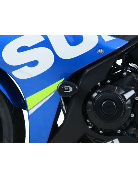 Tampons de protection R&G RACING Aéro noir (sans perçage) - SUZUKI GSX250R