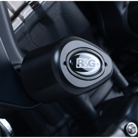 Tampons de protection R&G RACING Aéro noir avant - YAMAHA MT-09
