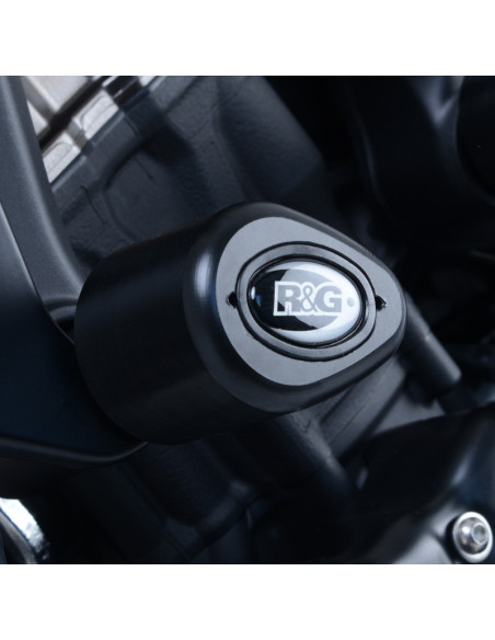 Tampons de protection R&G RACING Aéro noir avant - YAMAHA MT-09