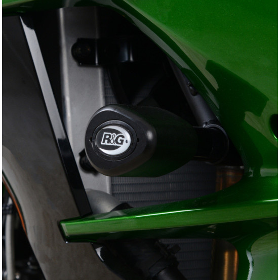 Tampons de protection R&G RACING Aéro noir - KAWASAKI H2 SX