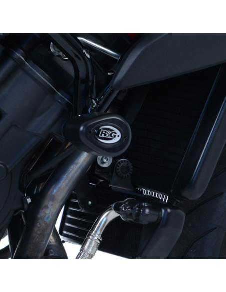 Tampons de protection R&G RACING Aéro - noir - MV AGUSTA 800 BRUTALE