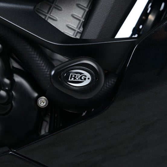 Tampons de protection R&G RACING Aéro noir - KAWASAKI Ninja ZX-6 R ABS