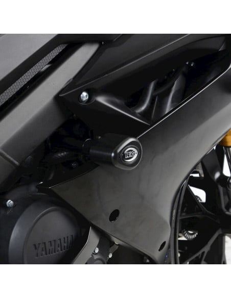 Tampons de protection R&G RACING Aéro noir - YAMAHA YZF-R125