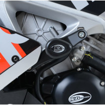 Tampons de protection R&G RACING Aero blanc APRILIA Tuono/RSV4 (modèle V4)
