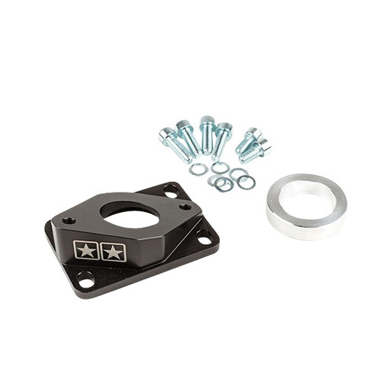 Pipe d'admission mécaboite STAGE6 R / T High Flow Minarelli 50 AM6 / Derbi 28mm carburateur PWK - Noir