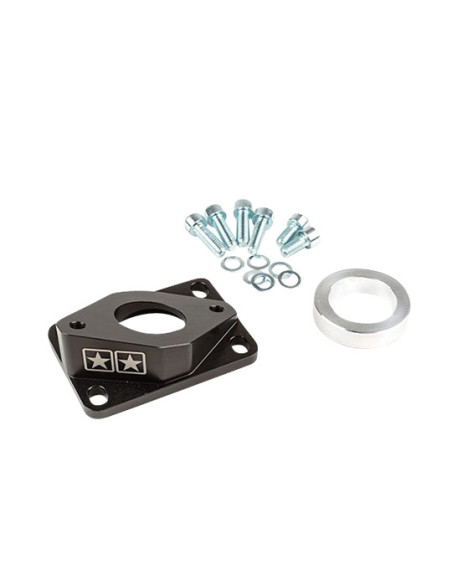 Pipe d'admission mécaboite STAGE6 R / T High Flow Minarelli 50 AM6 / Derbi 34mm carburateur PWK - Noir