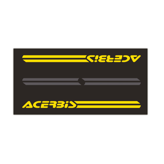 Tapis environnemental motocross ACERBIS 200x100 cm Noir/jaune