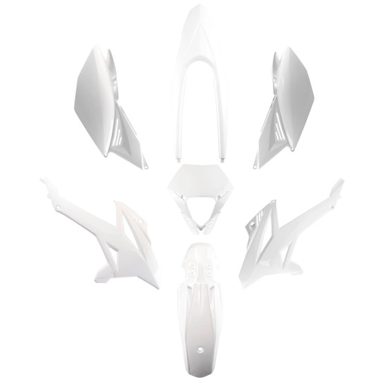 Kit carénages 50 à boite Beta 50 RR après 2012 Blanc (7 pièces)