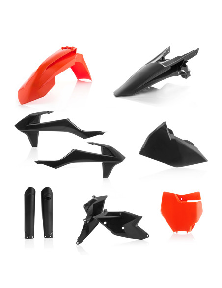 Kit plastiques complet - Noir - ACERBIS KTM 125/150 SX 2016-2018 250 SX 2017-2018 250/350/450 SXF 2016-2018