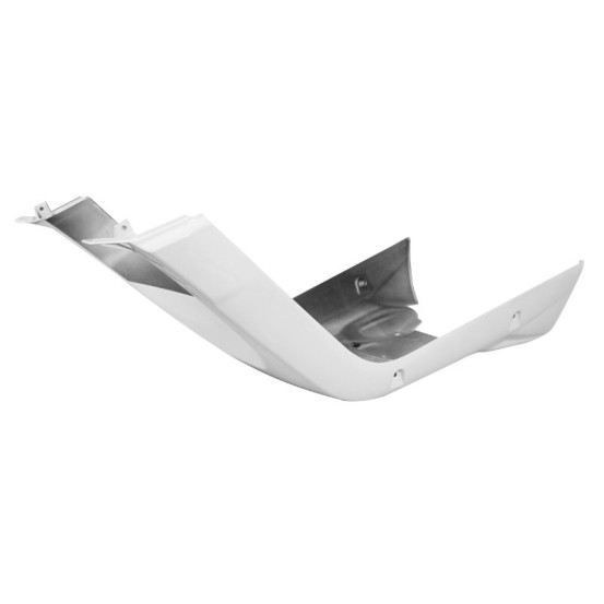 Carénage bas de caisse scooter MBK 50 Booster/Yamaha 50 BWS après 2004 Blanc brillant