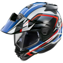 Casque intégral ARAI TOUR-X5 Discovery - Blanc Rouge Bleu