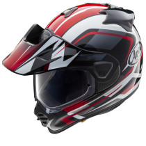 Casque intégral ARAI TOUR-X5 Discovery - Blanc Rouge Noir