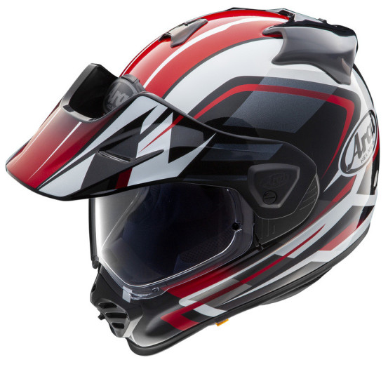 Casque intégral ARAI TOUR-X5 Discovery - Blanc Rouge Noir