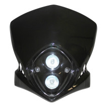 Tête de fourche 50cc Duke Noir (halogène)