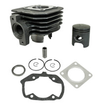 Cylindre piston Peugeot 50 Ludix One Trend Snake Classic Vivacity Kisbee Citystar (fonte avec piston graphite)