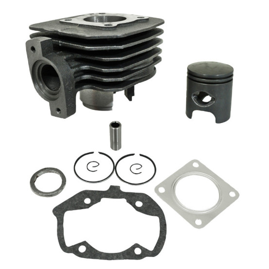 Cylindre piston Peugeot 50 Ludix One Trend Snake Classic Vivacity Kisbee Citystar (fonte avec piston graphite)