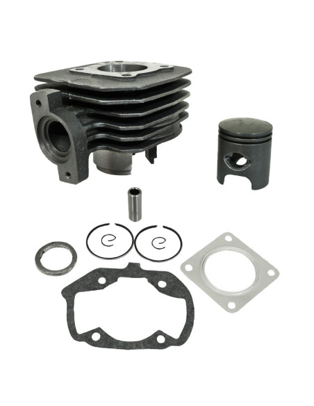 Cylindre piston Peugeot 50 Ludix One Trend Snake Classic Vivacity Kisbee Citystar (fonte avec piston graphite)