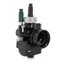 Carburateur type Dell'Orto PHBG 19 Racing Noir (Montage souple - avec dépression - graissage sur corps - cuve aluminium)