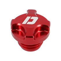 Bouchon d'huile aluminium CNC DOPPLER Minarelli 50 AM6 - Rouge