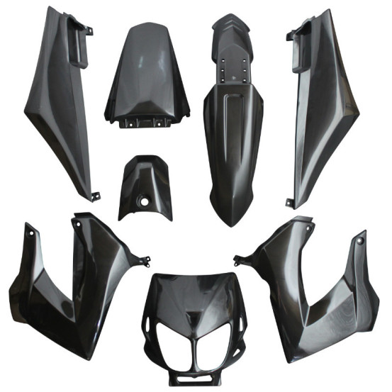 Kit carénages 50 à boite Derbi 50 Senda 2000-2010 Noir brillant