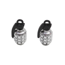 Bouchons de valves Grenade Argent