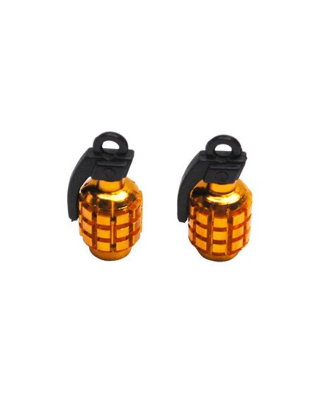 Bouchons de valves Grenade Or