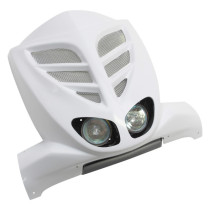 Tablier avant BCD Xtreme MBK 50 Stunt/Yamaha 50 Slider Blanc