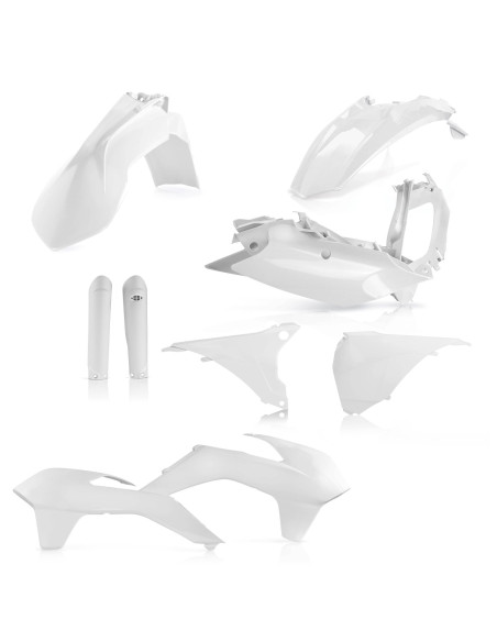 Kit plastiques complet - Blanc - ACERBIS KTM 125/250/300 EXC 250/350/400/450/500/520/525 EXCF